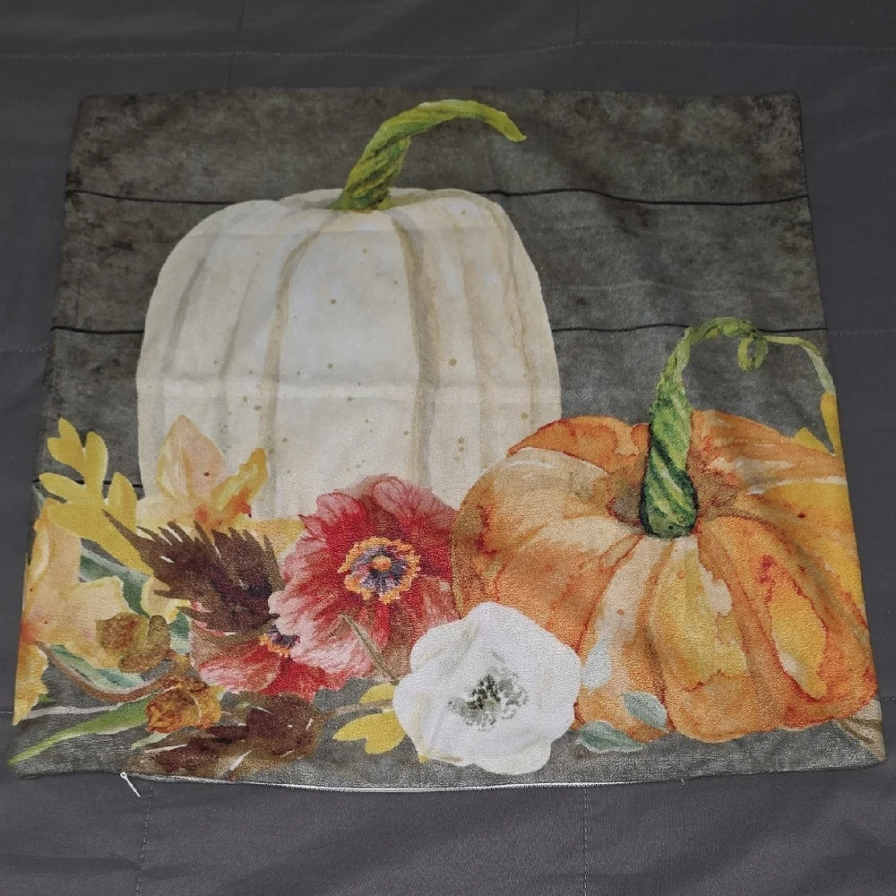 Autumn Pillow Covers Pumpkin Themed